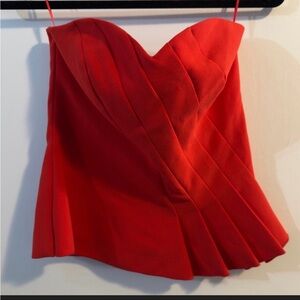✨❤️ Trina Turk Red Strapless Tube Top | Size 6 🔥